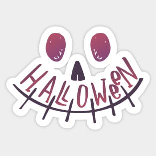 Halloween in Purple and Violet Sticker